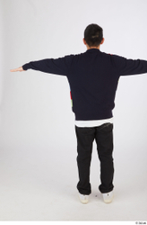 Whole Body Man T poses Casual Slim Standing Street photo references